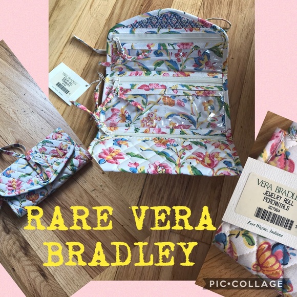 Vera Bradley Accessories - RARE Vera Bradley Jewlery Roll.Vintage Perennials
